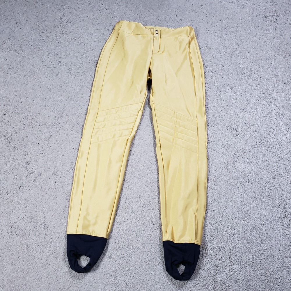 Ralph Lauren Stirrup Pants Womens S Gold RLX‎ Equestrian Riding Elegant 80s 90s